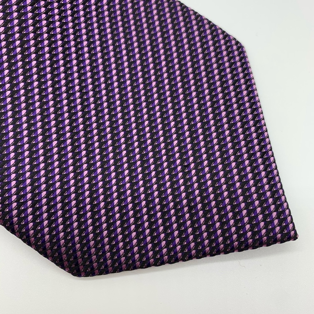 GIACOMO VALENTI Hand made geometric Print tie